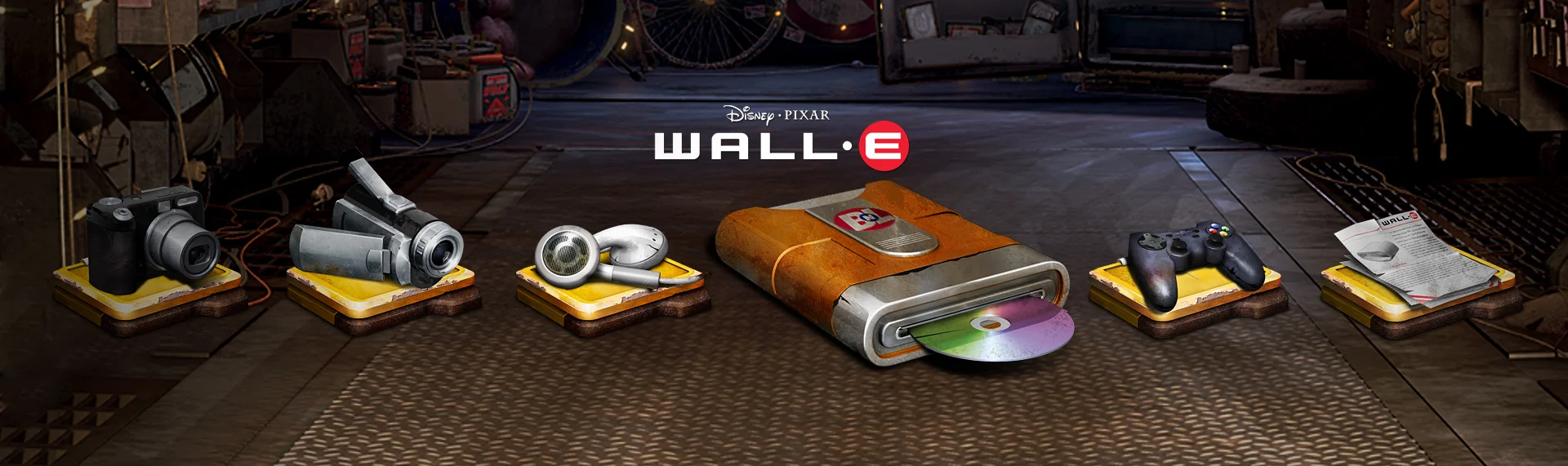Disney Pixar's WALL-E Windows Desktop Icon Set Client: Under License from The Walt Disney Company Introducing the official, Pixar-approved WALL-E Windows desktop icon set powered by Hyperdesk. Featuring well over 50+ icons, the set's main folder icons were designed to mimic WALL-E's weather-beaten metal. The rest of the set, was designed to appear as if they were pulled from a long, forgotten world. This creates a complete symmetry between the lovable character and his Windows XP desktop theme and icon set. Disney and Pixar-approved.