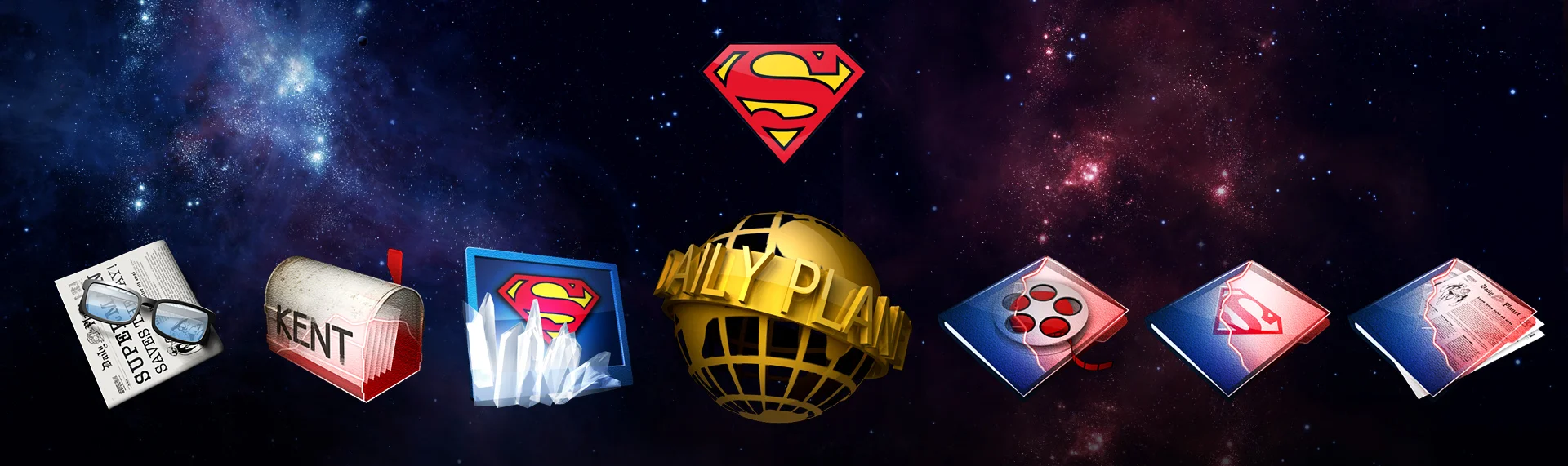 Alienware: Superman Special Edition Windows Desktop Icon Set Client: Alienware Corporation Alienware released limited-edition desktop & notebook systems inspired by DC Comics iconic Super Hero, Superman. The Skins Factory designed the immersive desktop theme of the famous "Man of Steel", that featured a Windows XP theme, icons, custom wallpaper and Windows Media Player skin. We created imagery that keeps with the Superman mythos - from the walk-in telephone booth to kryptonite. SUPERMAN and all related characters and elements are trademarks of and DC Comics. (s06). Theme is no longer available.