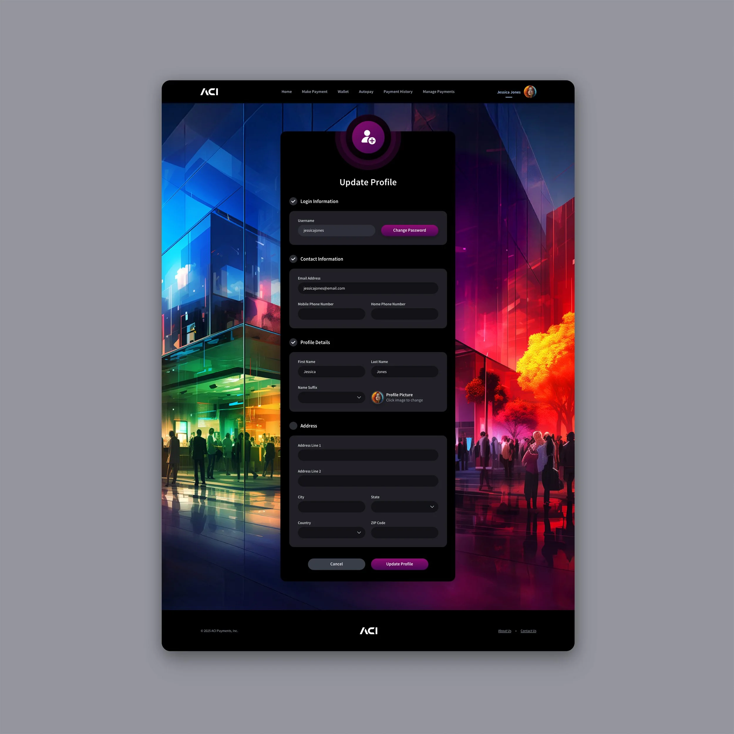 Fintech Biller UI UX Design - Login Screens Dark Mode 2.jpg