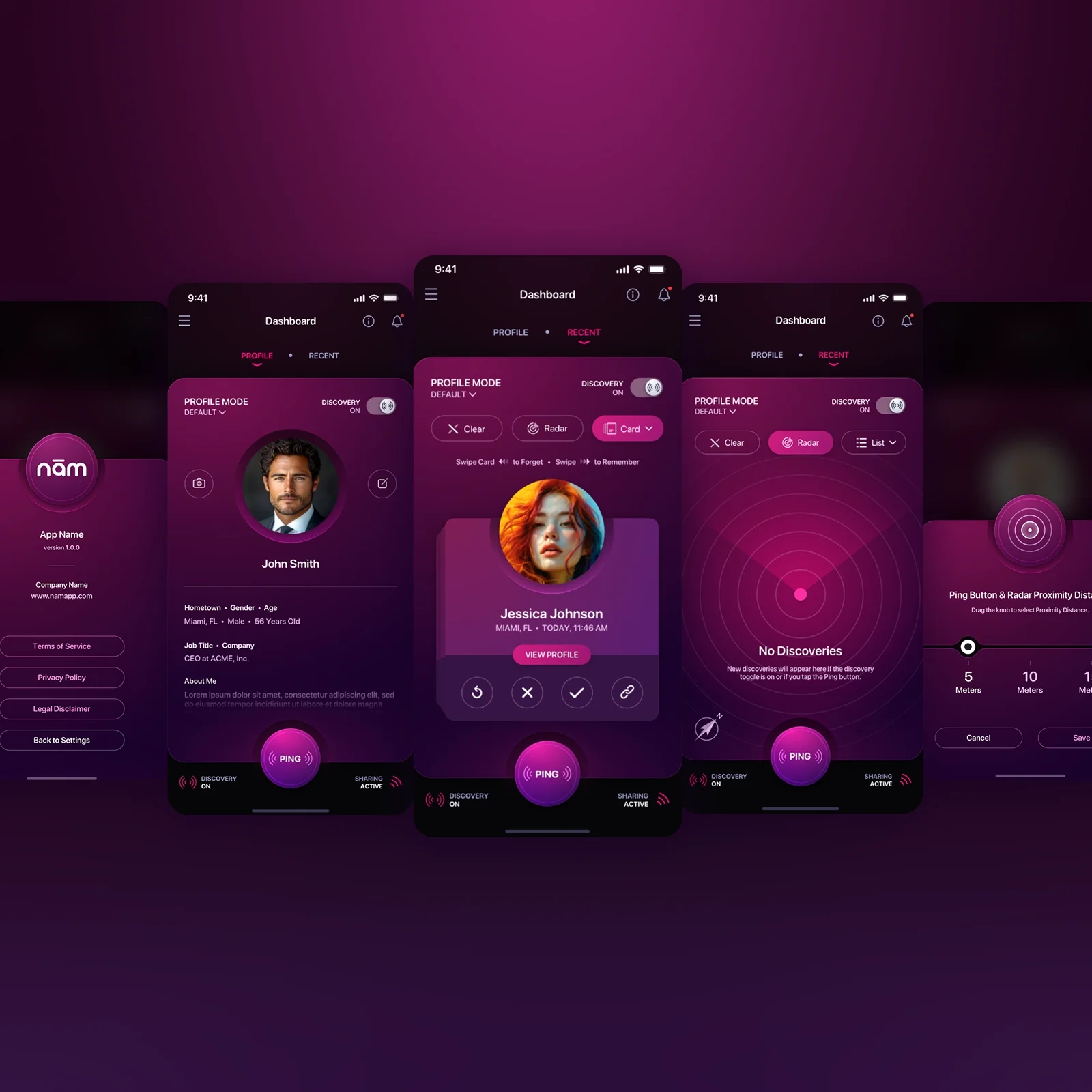 Social Media Mobile App UI UX Design - Dark Mode 2.webp
