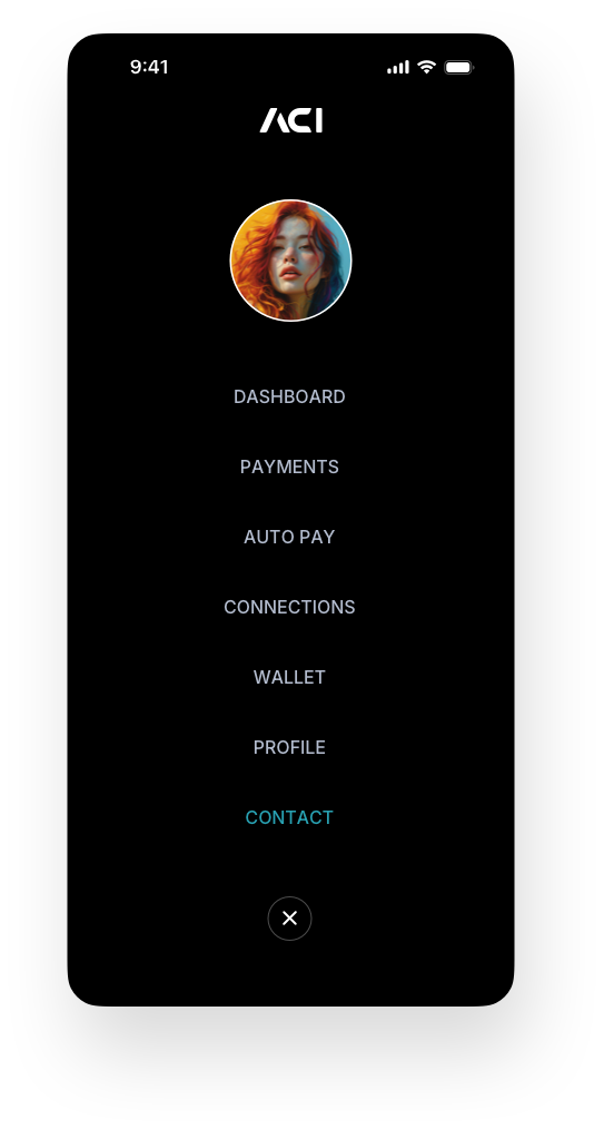 Fintech Mobile UI/UX Design - Contact Us Mobile Menu - Web App by The Skins Factory