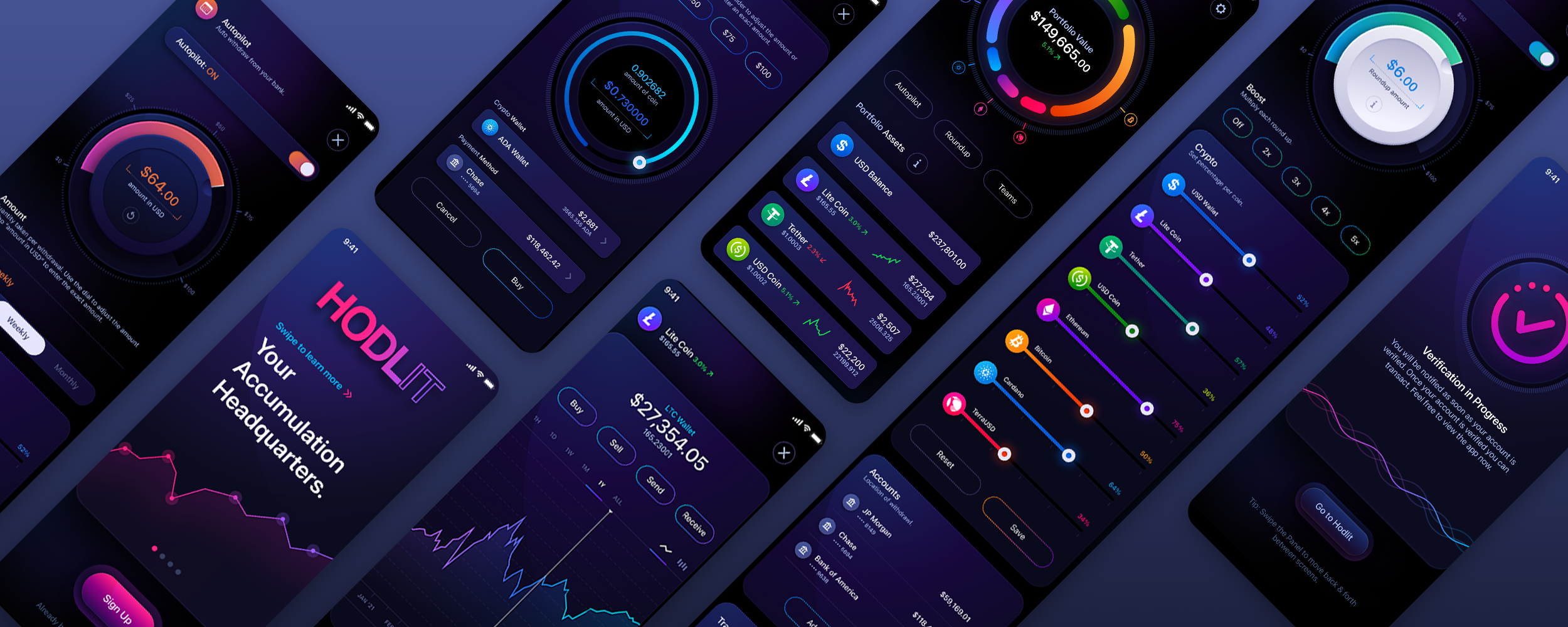Cryptocurrency Exchange Fintech Mobile App UI UX Design