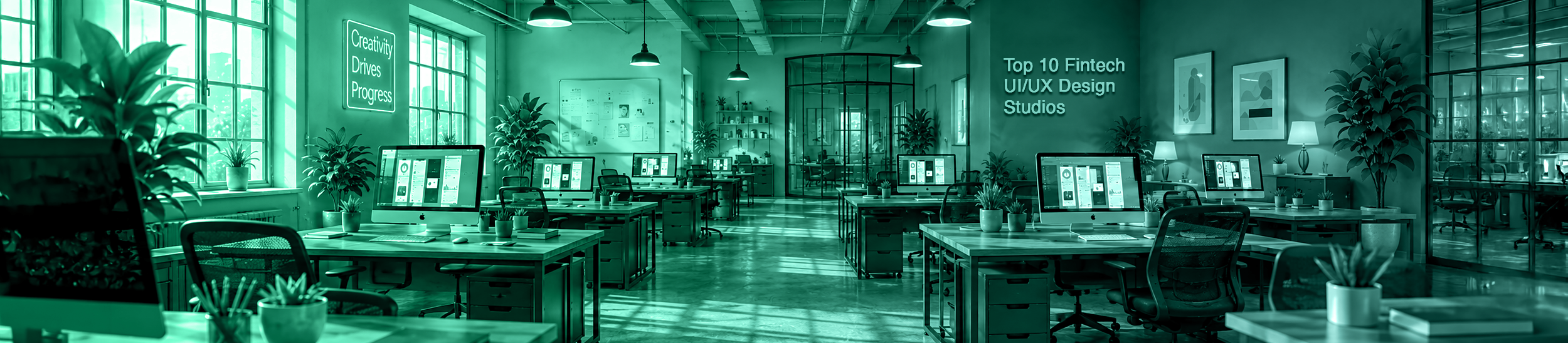 Top 10 fintech UI/UX design studios in 2026 editorial banner