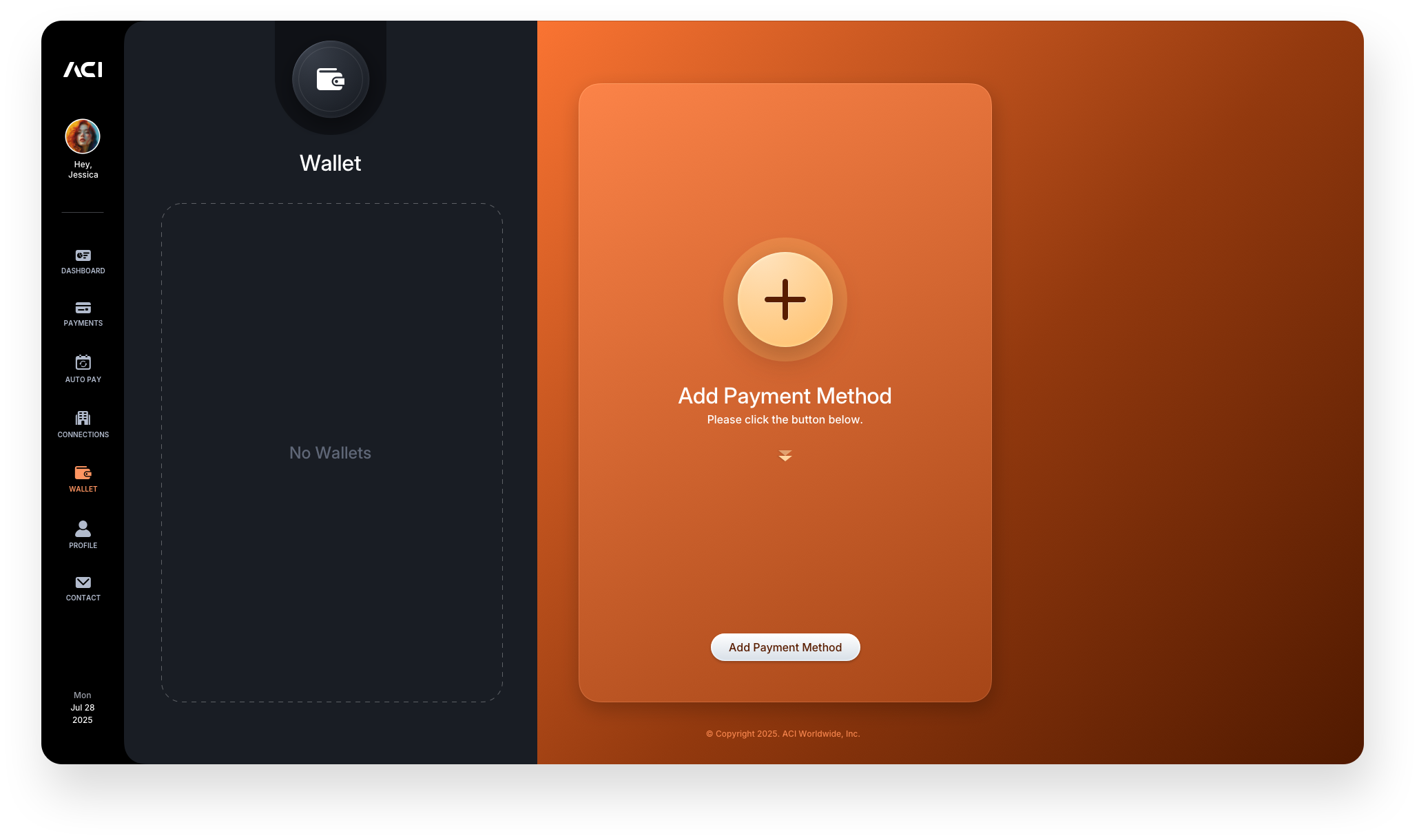 Fintech UI/UX Design - Main Wallet Screen - Empty State - Web App by The Skins Factory