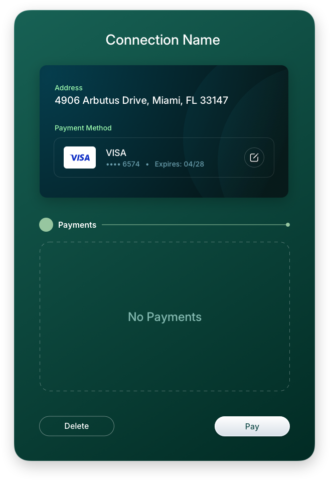 Fintech UI/UX Design - Connections - Connection Added - Web App by The Skins Factory