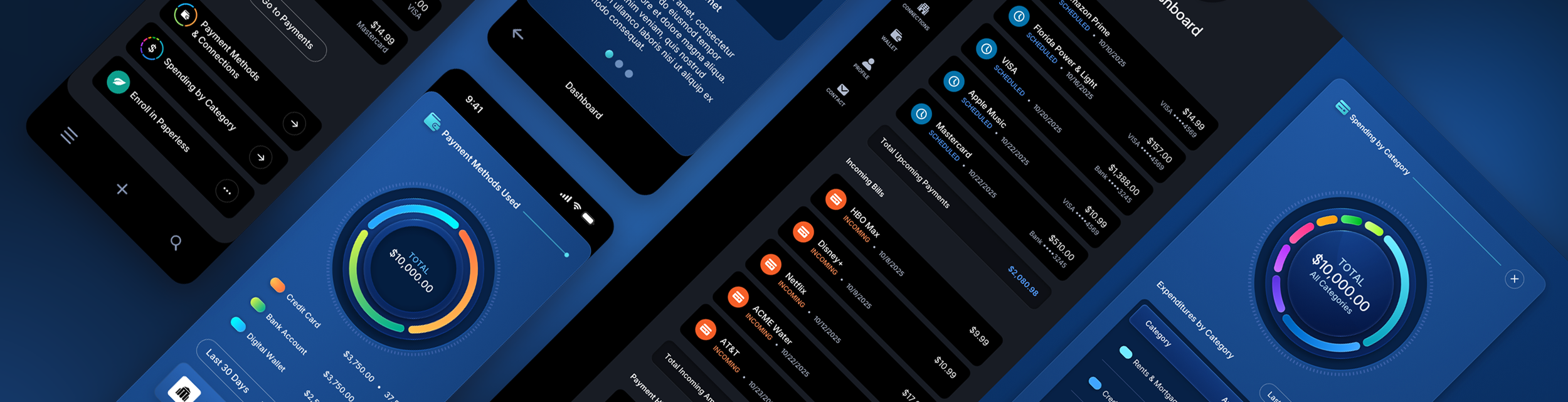 ACI Pay for Consumers - Fintech UI UX Design - Dashboard designed by The Skins Factory