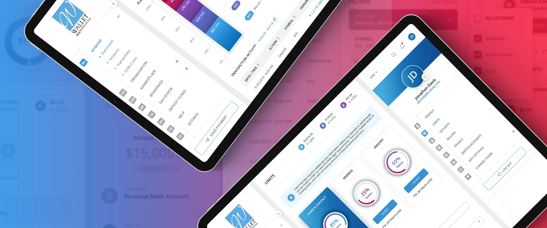 Holt Financial - Digital Bank Wallet UI/UX Design