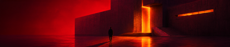 Red architectural scene illustrating UX audits and usability testing