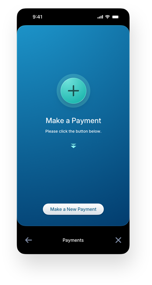Fintech Mobile UI/UX Design - No Payments Screen - Web App by The Skins Factory