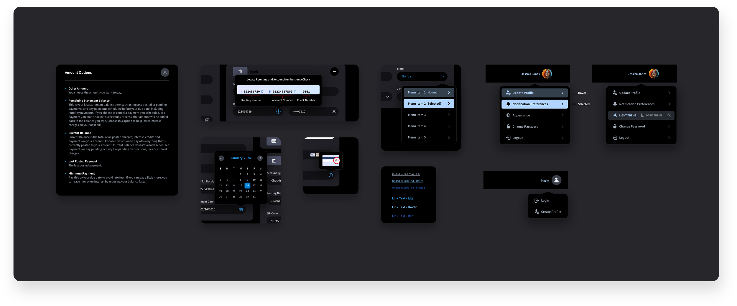 Guest Pay - Express - Popovers Dark Mode