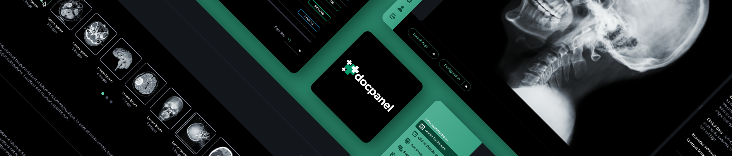 DocPanel radiology marketplace healthcare UI/UX design by The Skins Factory