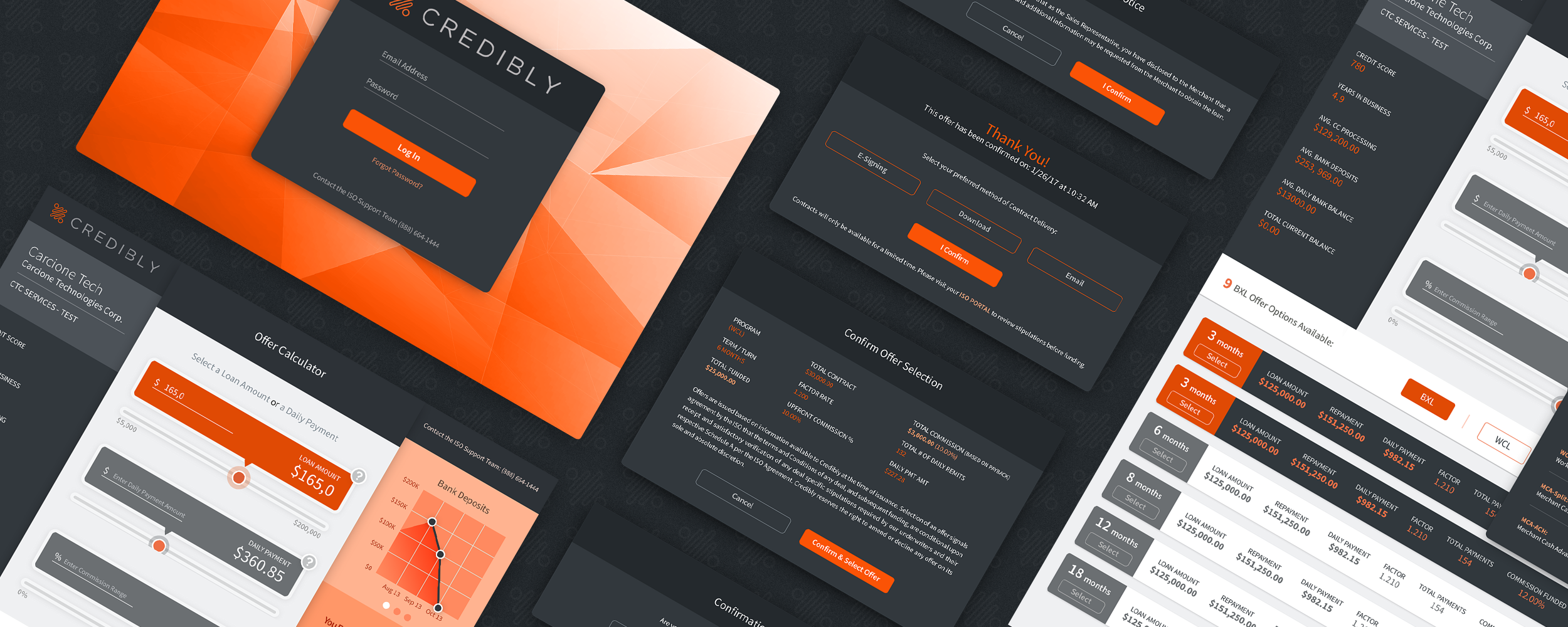 Credibly - Small Business Loan Calculator Fintech UI/UX Design