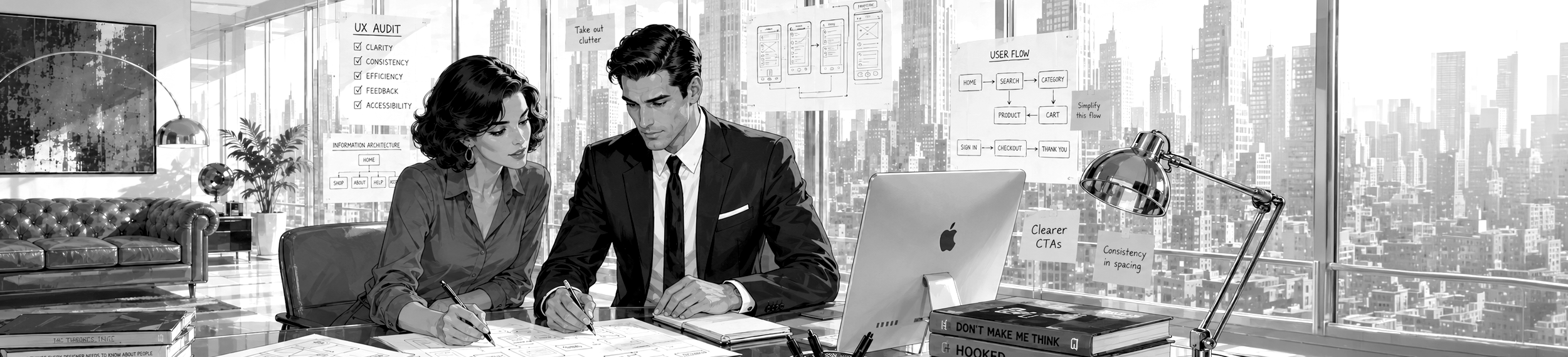 Enterprise UX user flow and task analysis