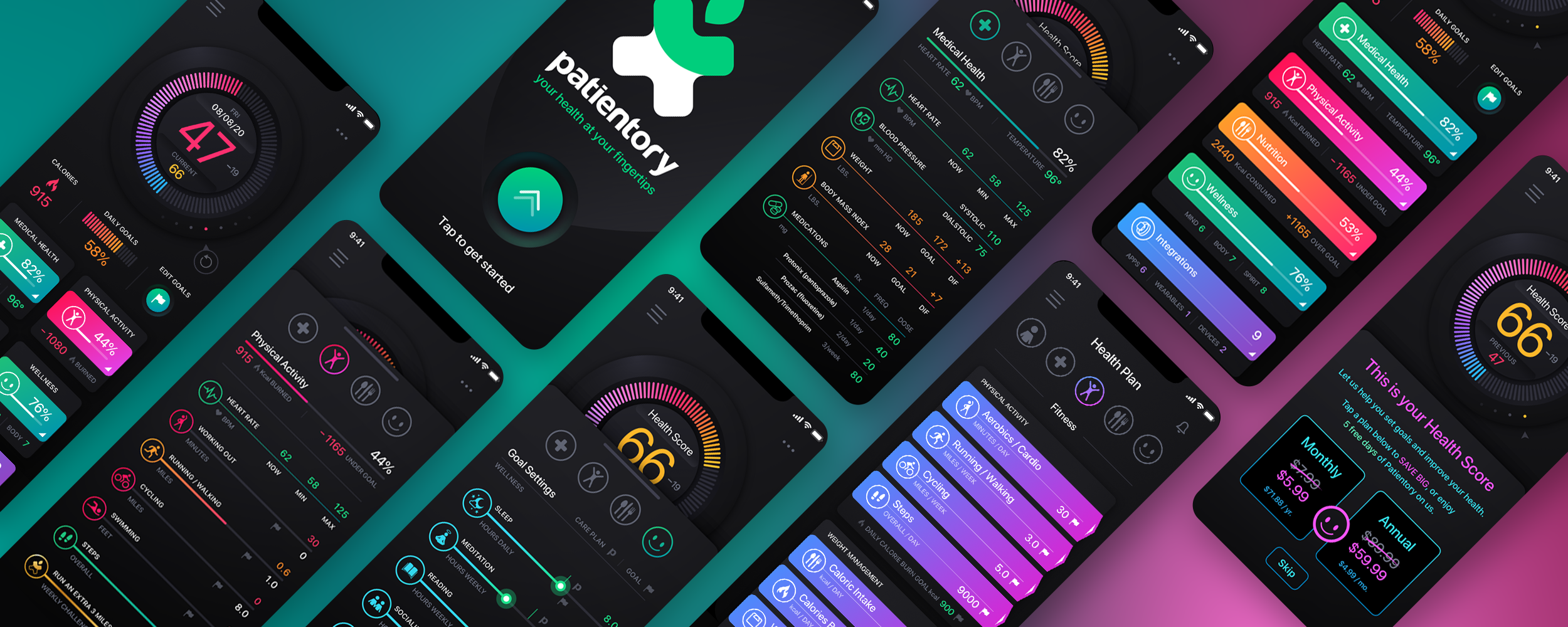 Patientory Healthtech Mobile App Design Preview by The Skins Factory