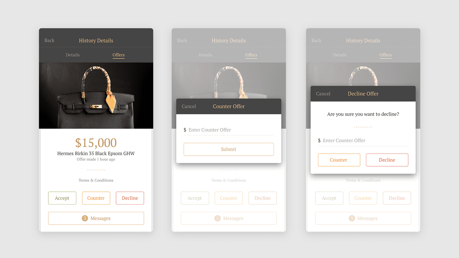 Priv porter mobile app ui ux design ui ux brand web design agency