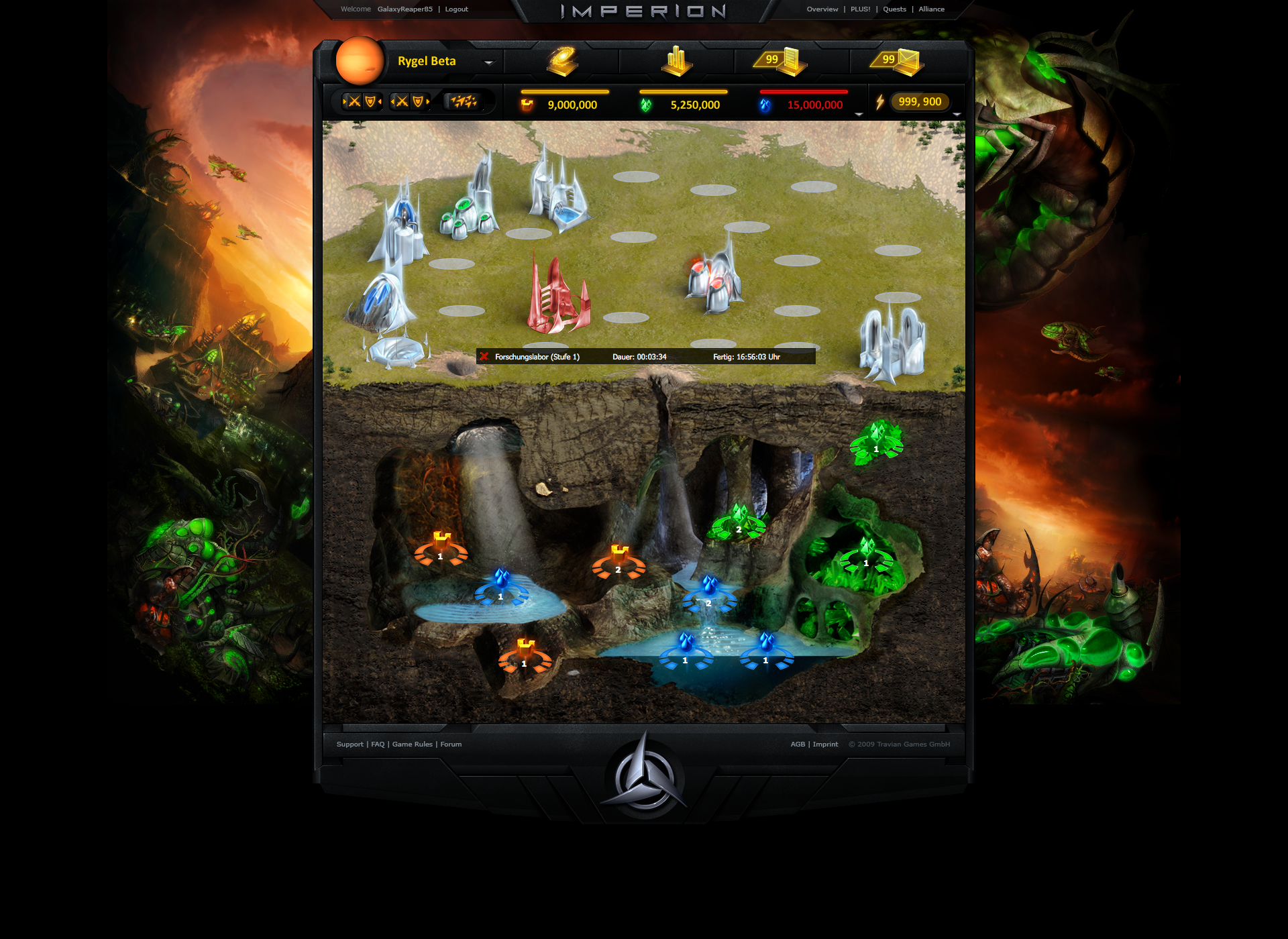 Imperion Game Site Design