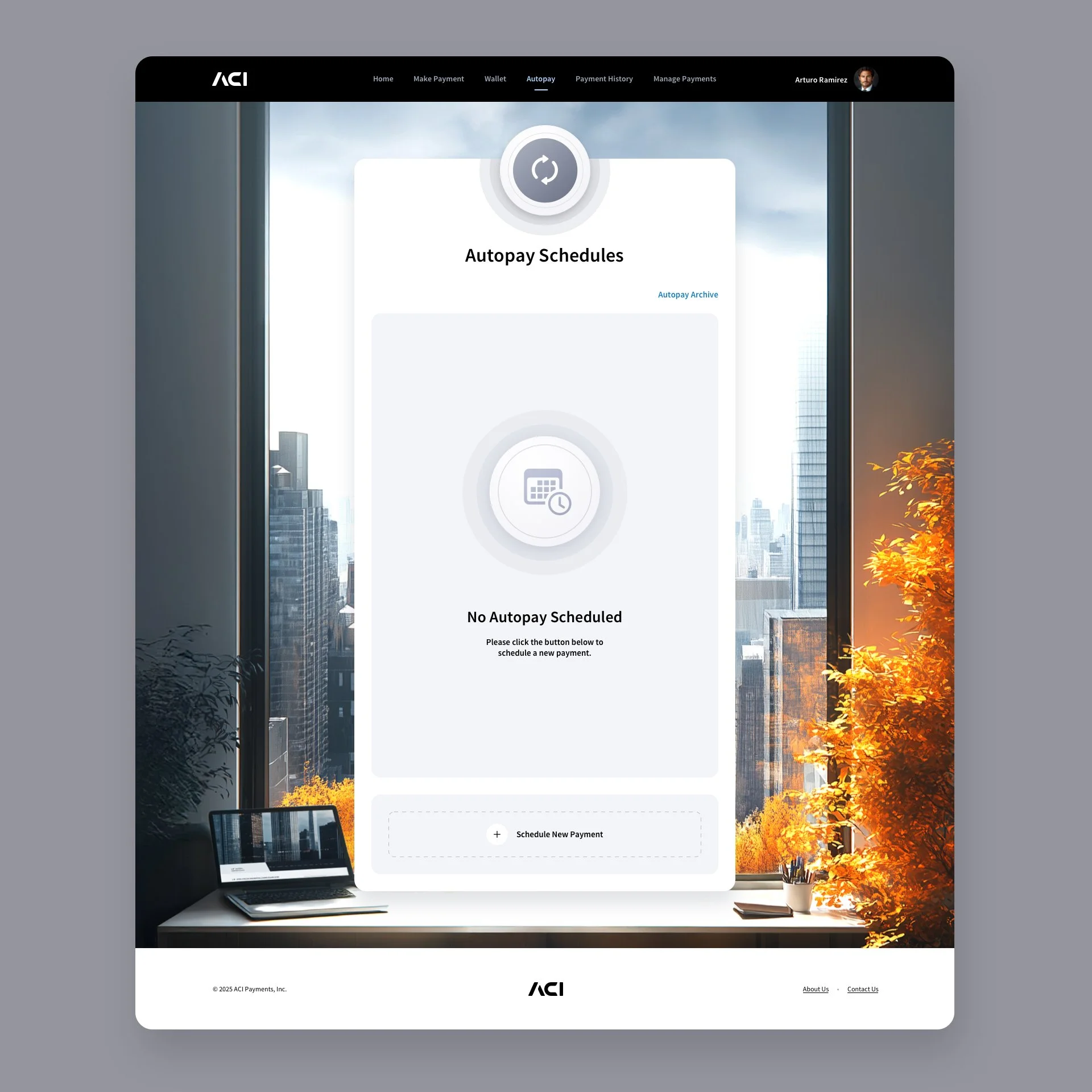Fintech UI Design - Biller Web App - Autopay Screen