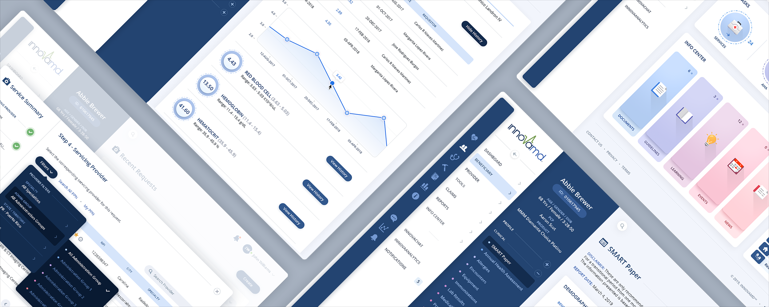 InnovaCare Health Portal - Healthcare SaaS Dashboard and Design System