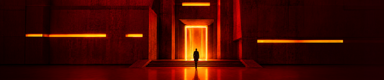Red architectural scene illustrating UX audit costs