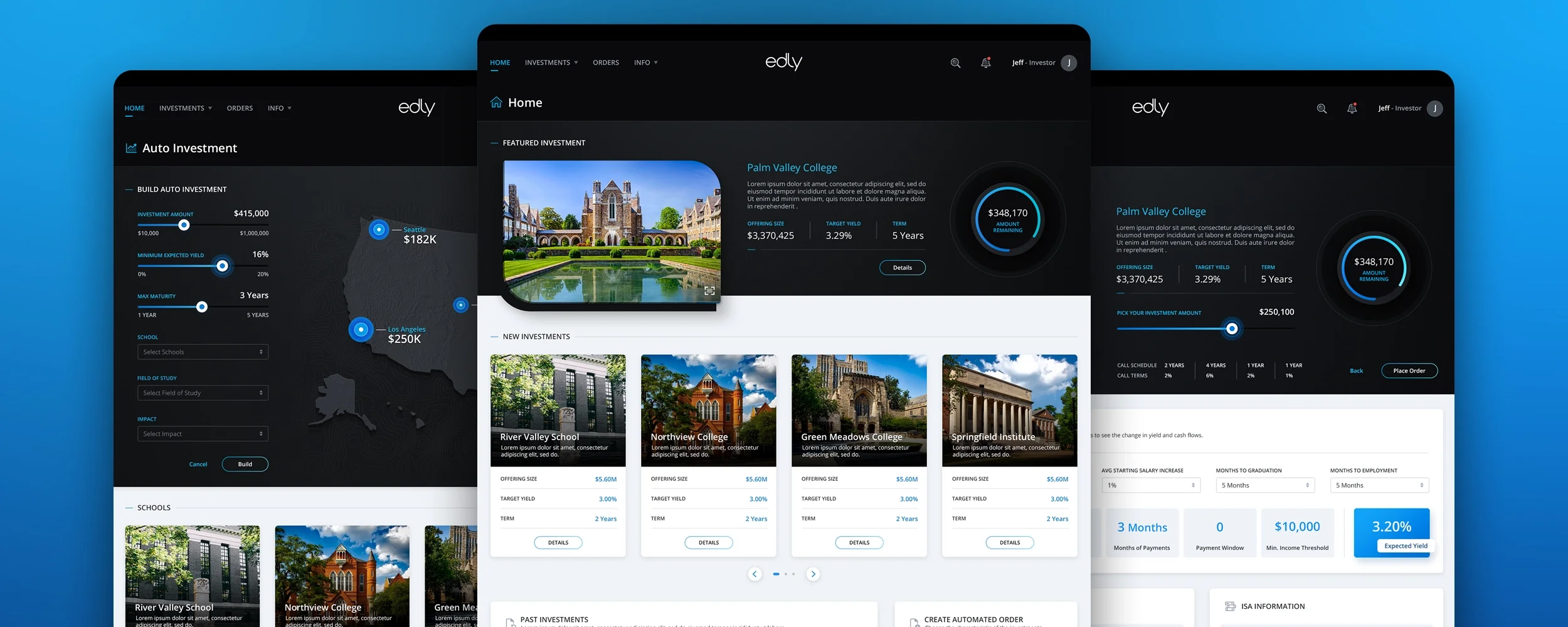Edly - Loans - Fintech Web App UI UX Design