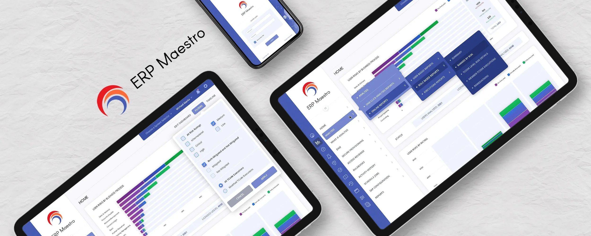 ERP Maestro Enterprise Security SaaS Web app UI/UX design by The Skins Factory