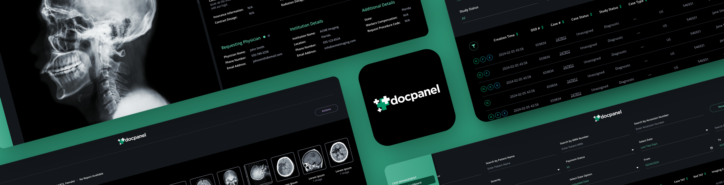 Dark Mode Blog Image - DocPanel Radiology Platform UI UX Design