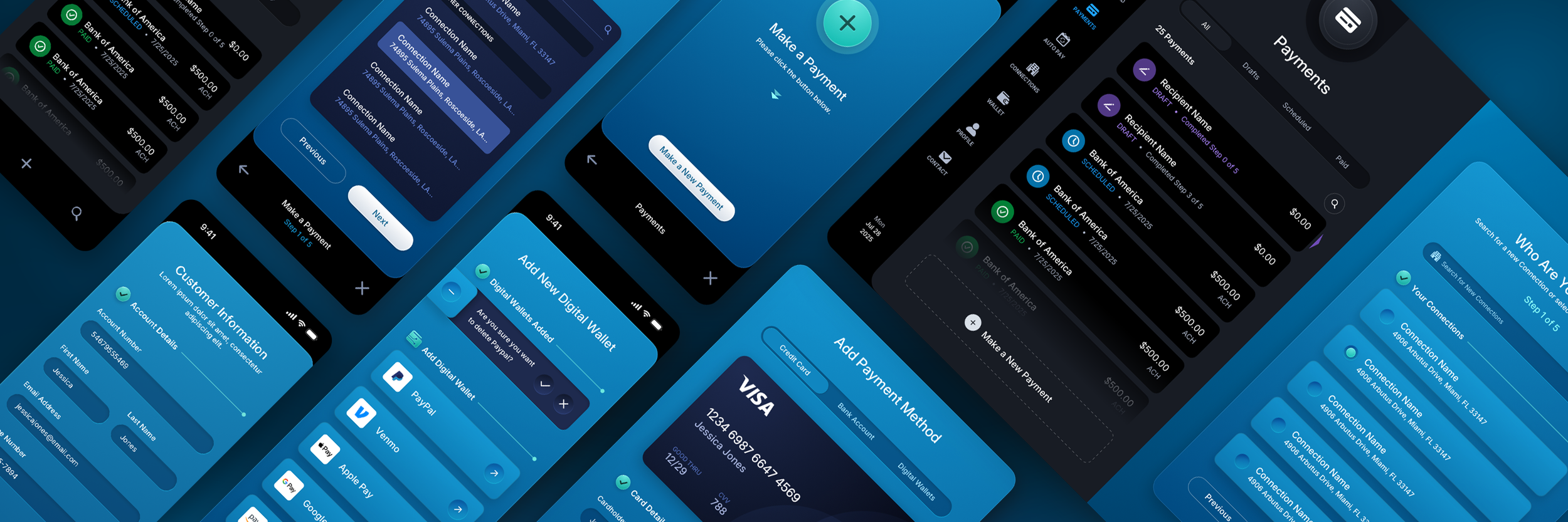 ACI Pay for Consumers - Enterprise Fintech UI UX Design - Payments designed by The Skins Factory - Large Preview