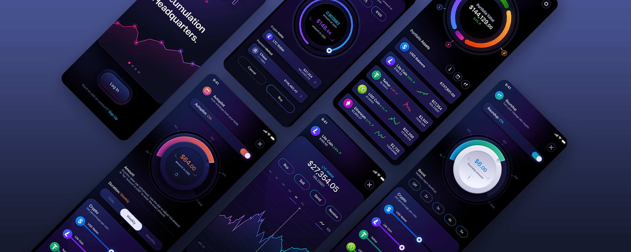 HODLIT  Cryptocurrency Mobile app ui/ux design