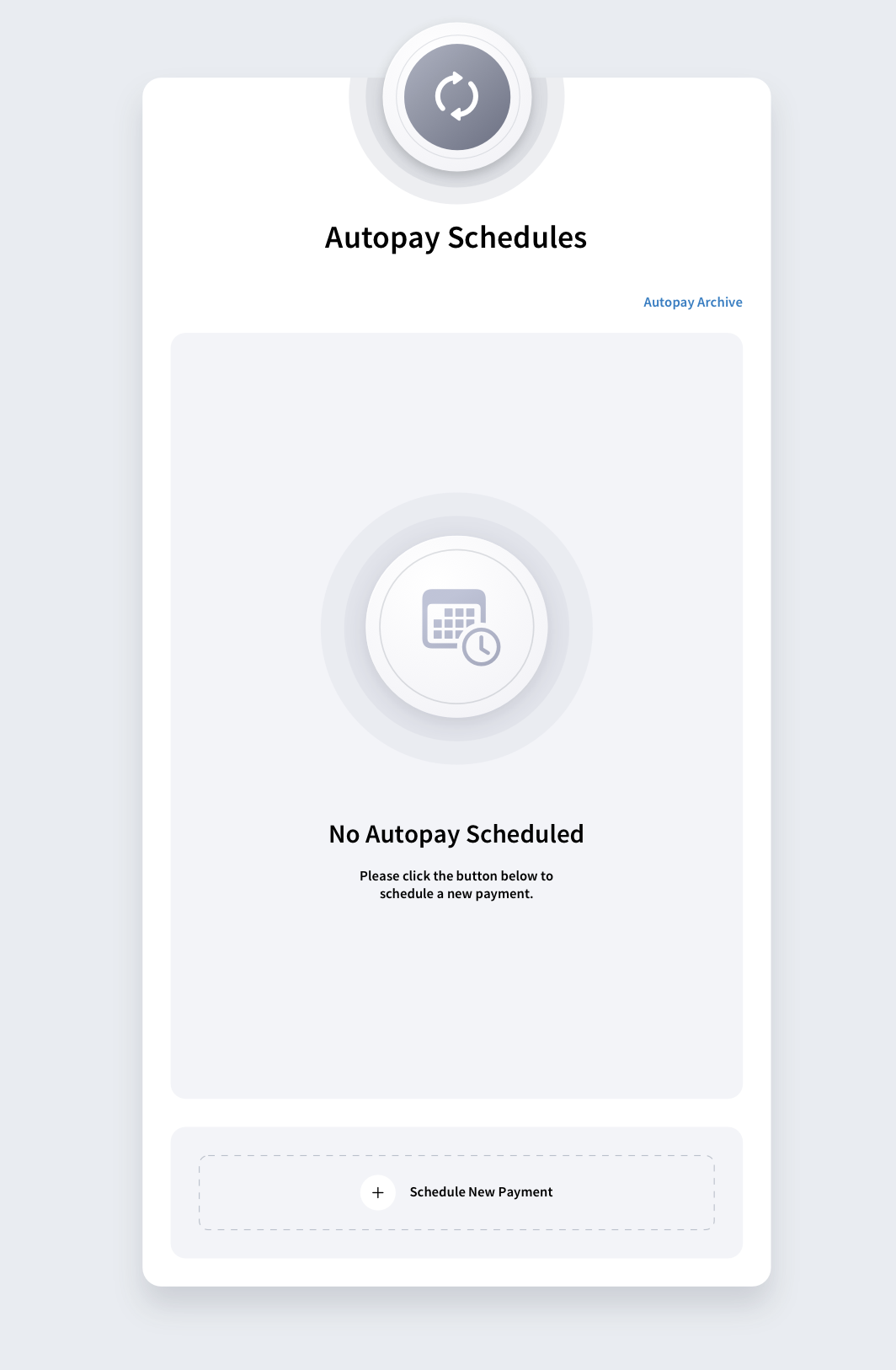 Empty state onboarding example by The Skins Factory