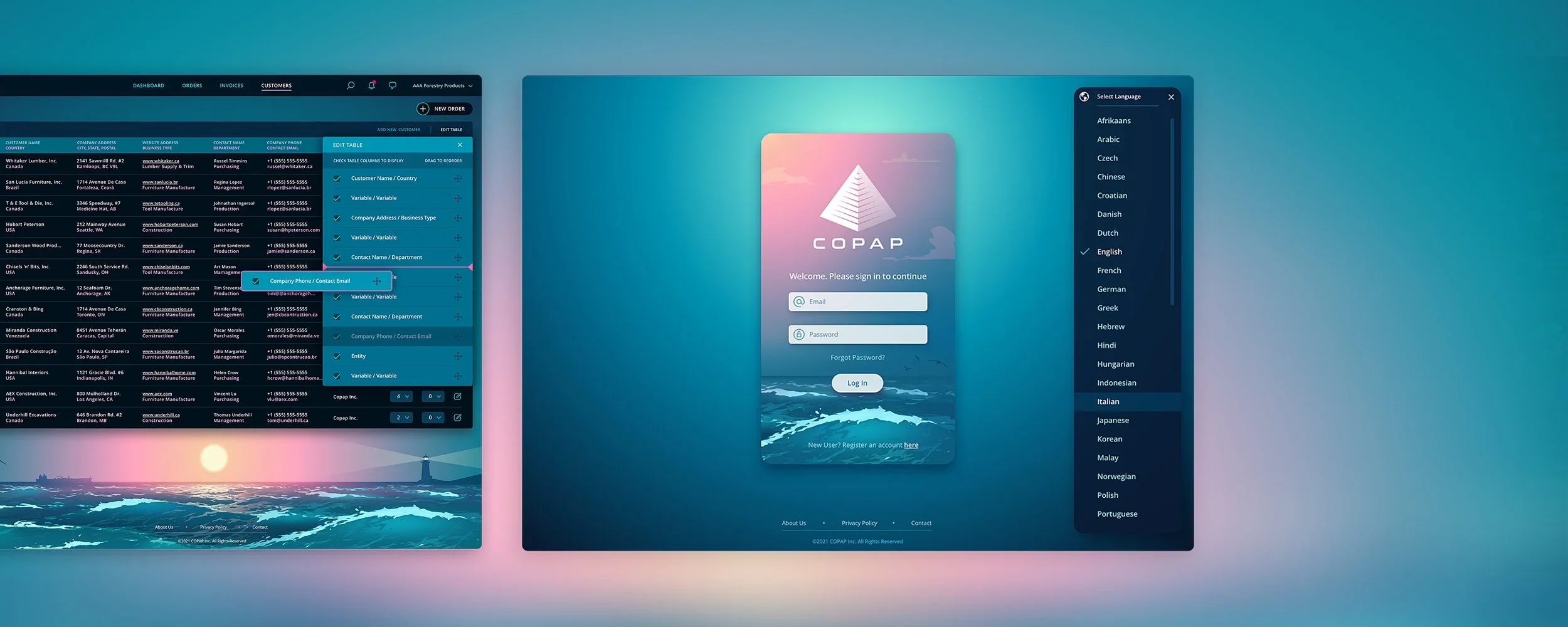 Supply chain & Finance Web Application UI/UX Design