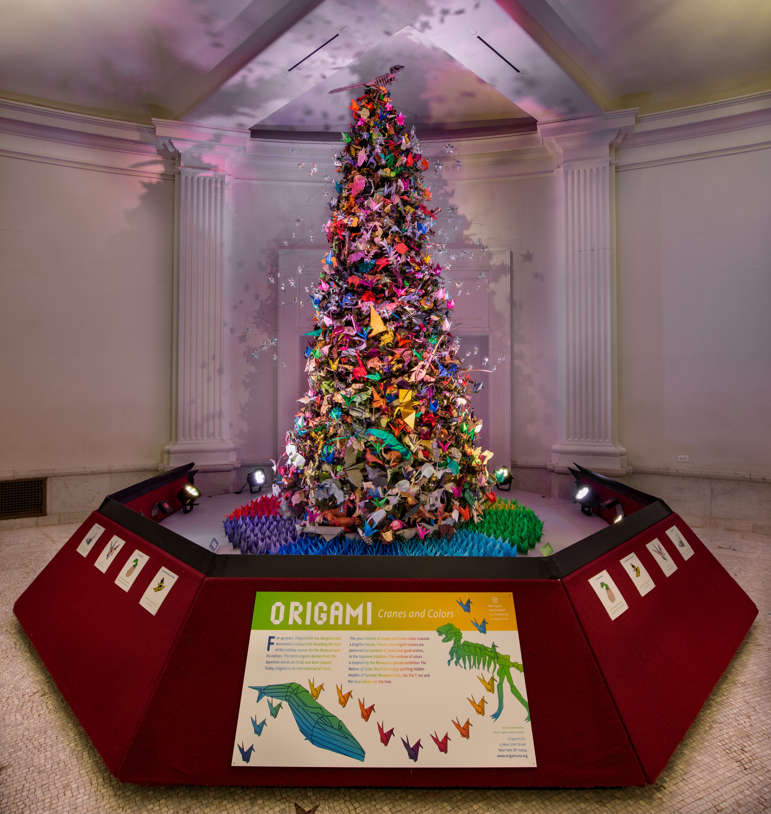 The American Museum of Natural History's "Origami Holiday Tree"