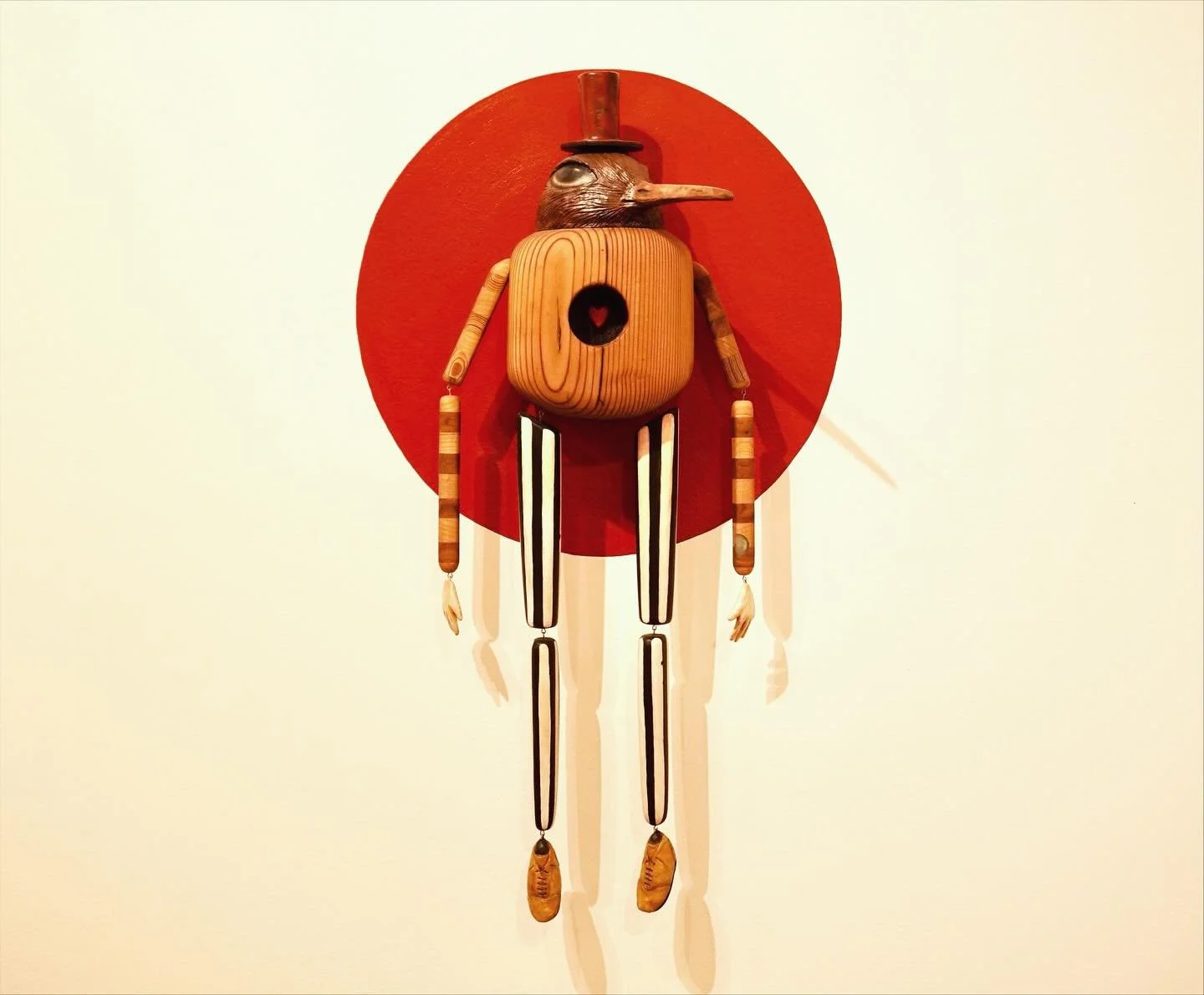 I&rsquo;ll just called him as Birdman. This is one of the pieces I created last year for #ToysintheAttic and that required quite a bit of exploration to bring it to life. The main body is crafted from salvaged cedar wood, while the arms and legs are 