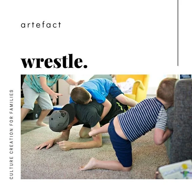 Culture Creation for Families: it may seem counterintuitive, but morals are developed in play. Do you want a family with a strong moral fiber? Play. But play hard. And work out where the boundaries are. Wrestle. #quarantineculture #quarantinelife #cu