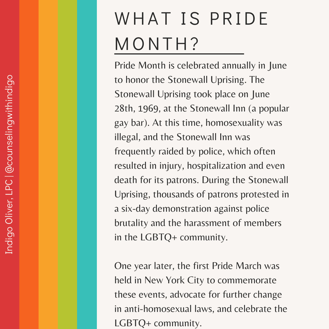 🏳️&zwj;🌈What is Pride Month? ​​​​​​​​
​​​​​​​​
🏳️&zwj;🌈Education is key to understanding and empathy. If we do not know why we celebrate pride (or how Pride month came to be) it might be difficult to understand, engage, and be supportive.​​​​​​​​