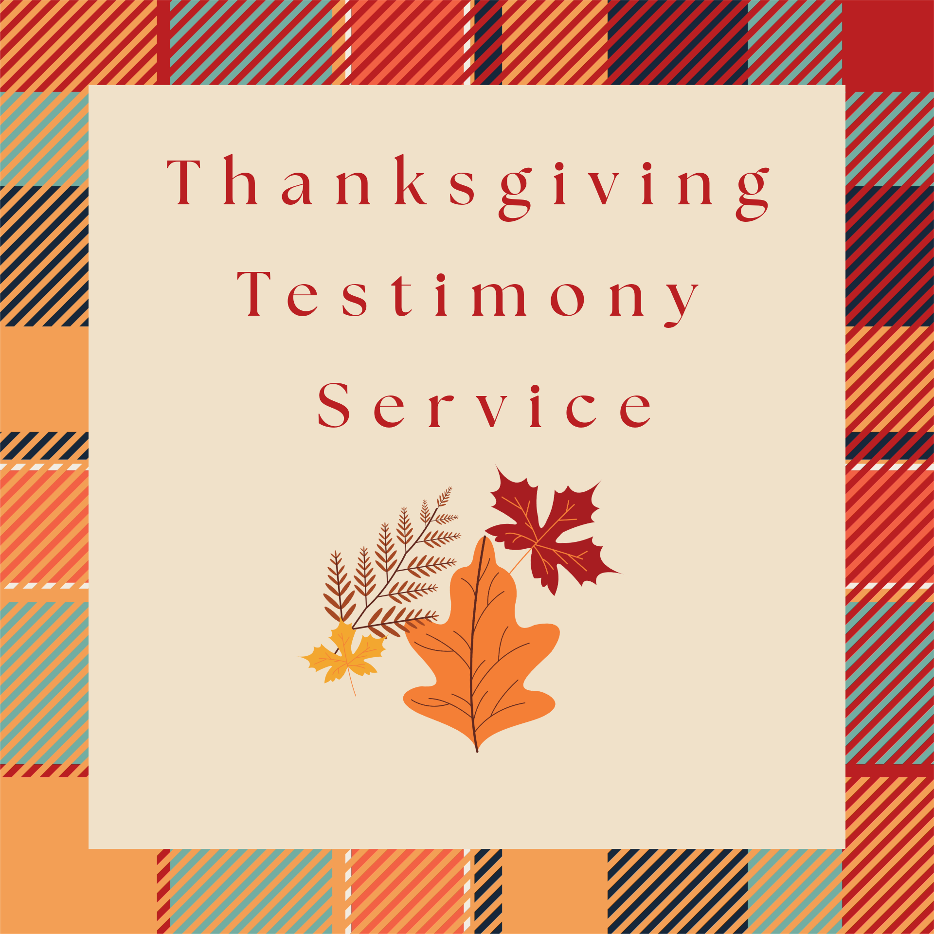 Thanksgiving Testimony Service