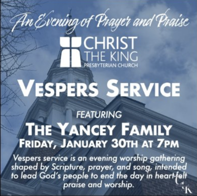 Vespers - An Evening of Prayer and Praise