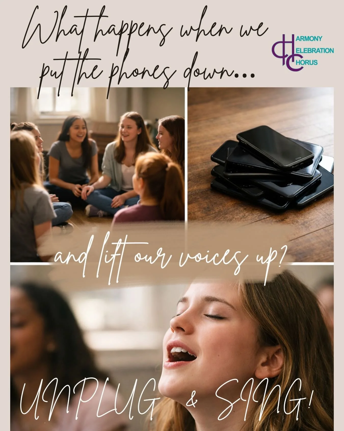 UNPLUG &amp; SING
Guest Program begins Wednesday ✨

Put the phones down.
Lift your voice up.

No filters.
No pressure.
Just real connection.

Let&rsquo;s remember what it feels like to be heard.

Sign up at link in bio!

#UnplugAndSing #FindYourVoice