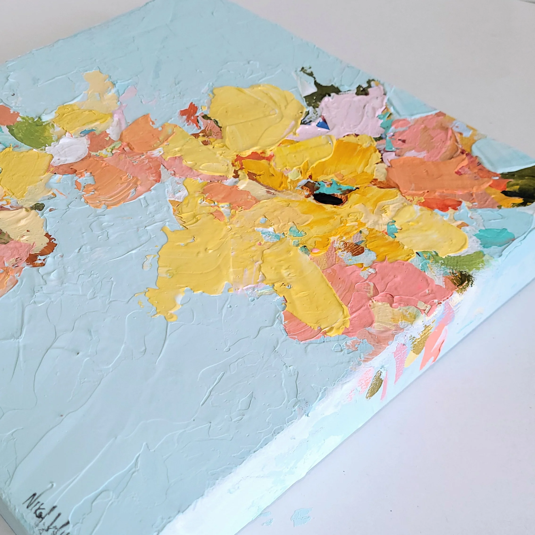Feels Like Sunshine abstract flower painting .jpg