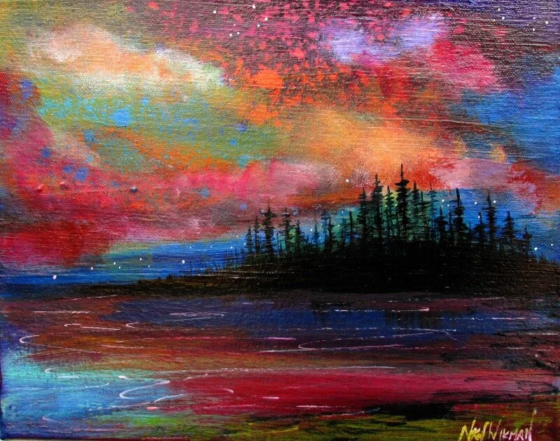 A  Million Miles Away - painting 11x14 - Nikol Wikman landscape painting .jpg
