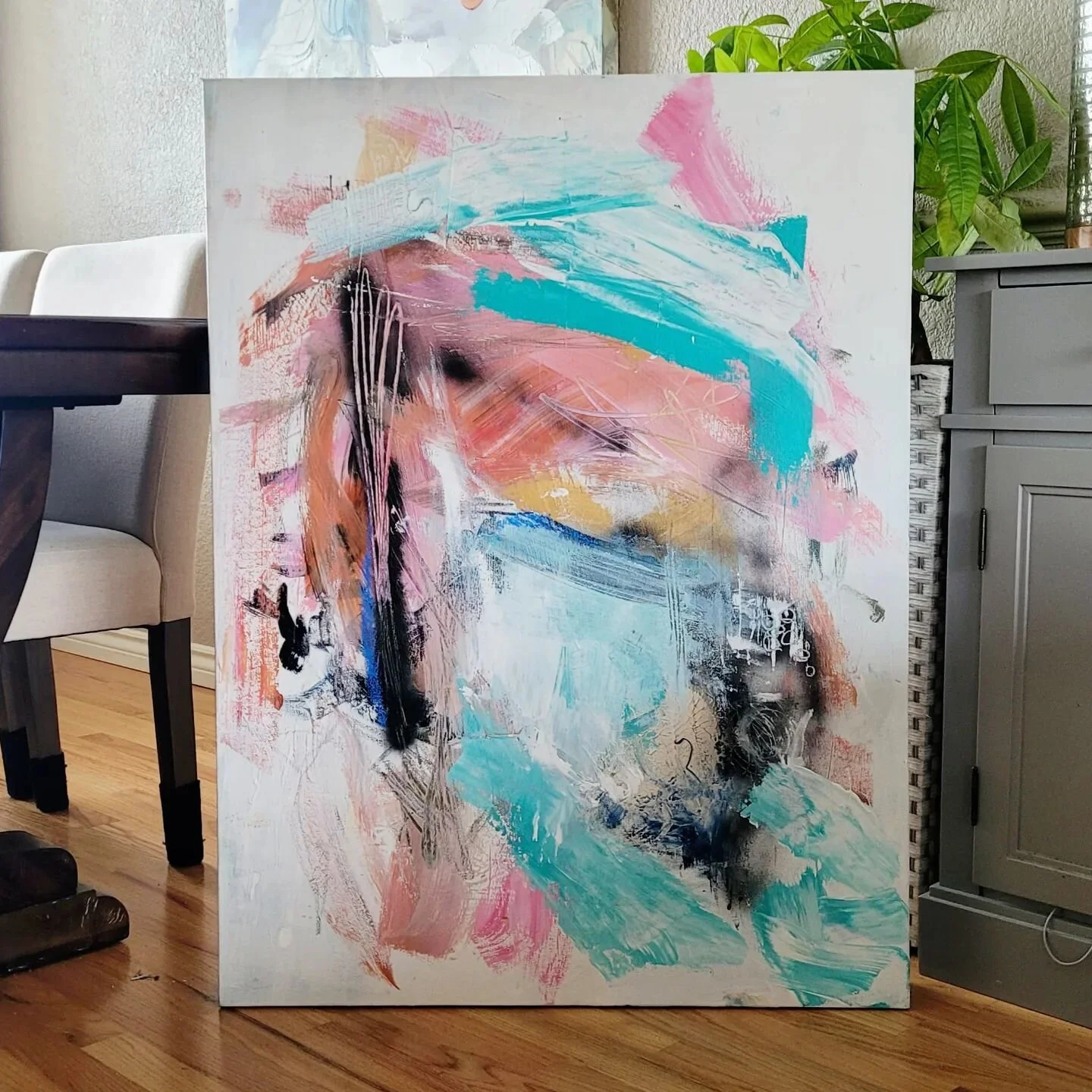 Friday morning story(ramble)...Back in the day I used a lot of spray paint in my work. This wasn't very practical with little ones in the house. Everytime I wanted to spray I'd go out into our little backyard, closing the sliding glass door behind me