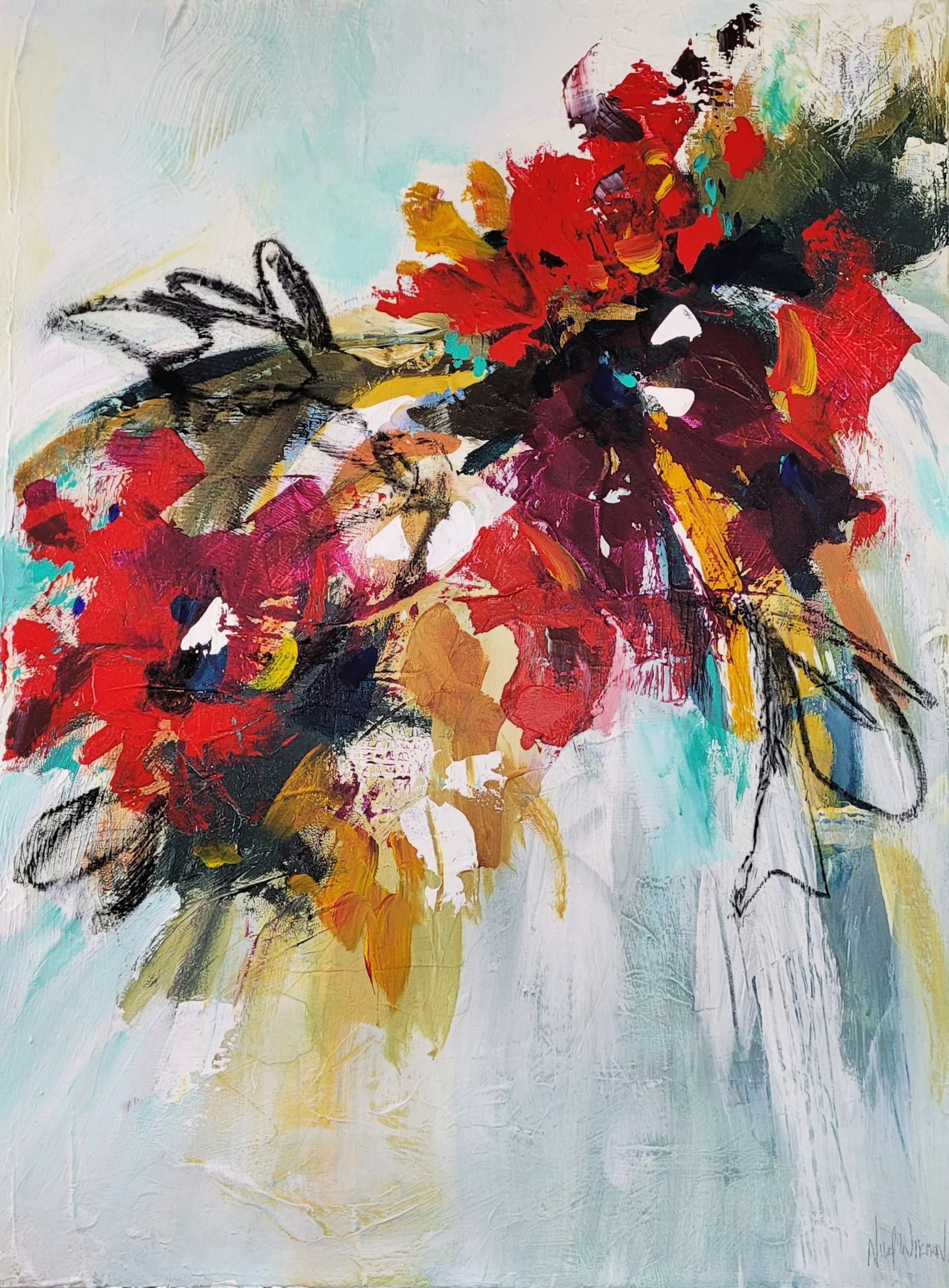 Modern, expressive abstract paintings by Victoria, BC artist Nikol ...