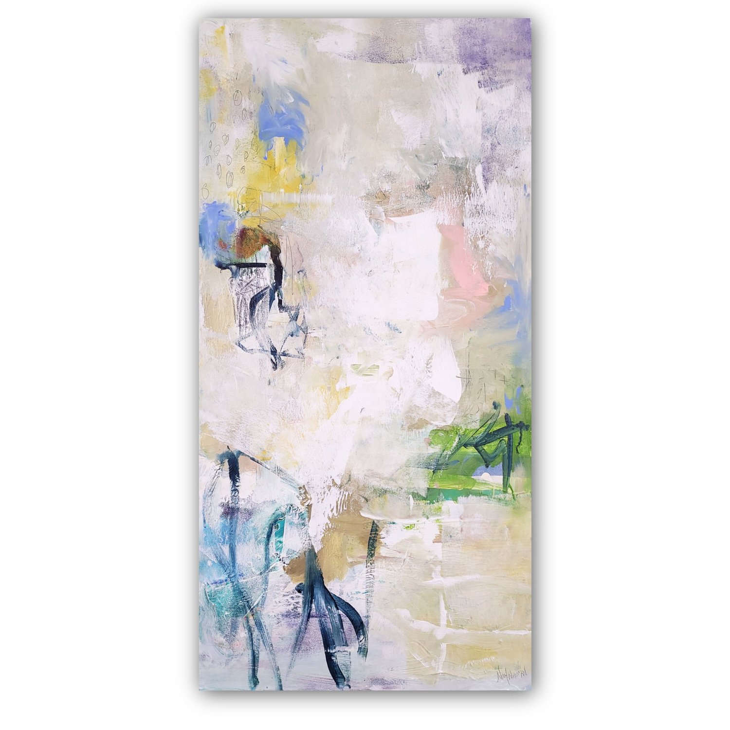 Modern, expressive abstract paintings by Victoria, BC artist Nikol ...