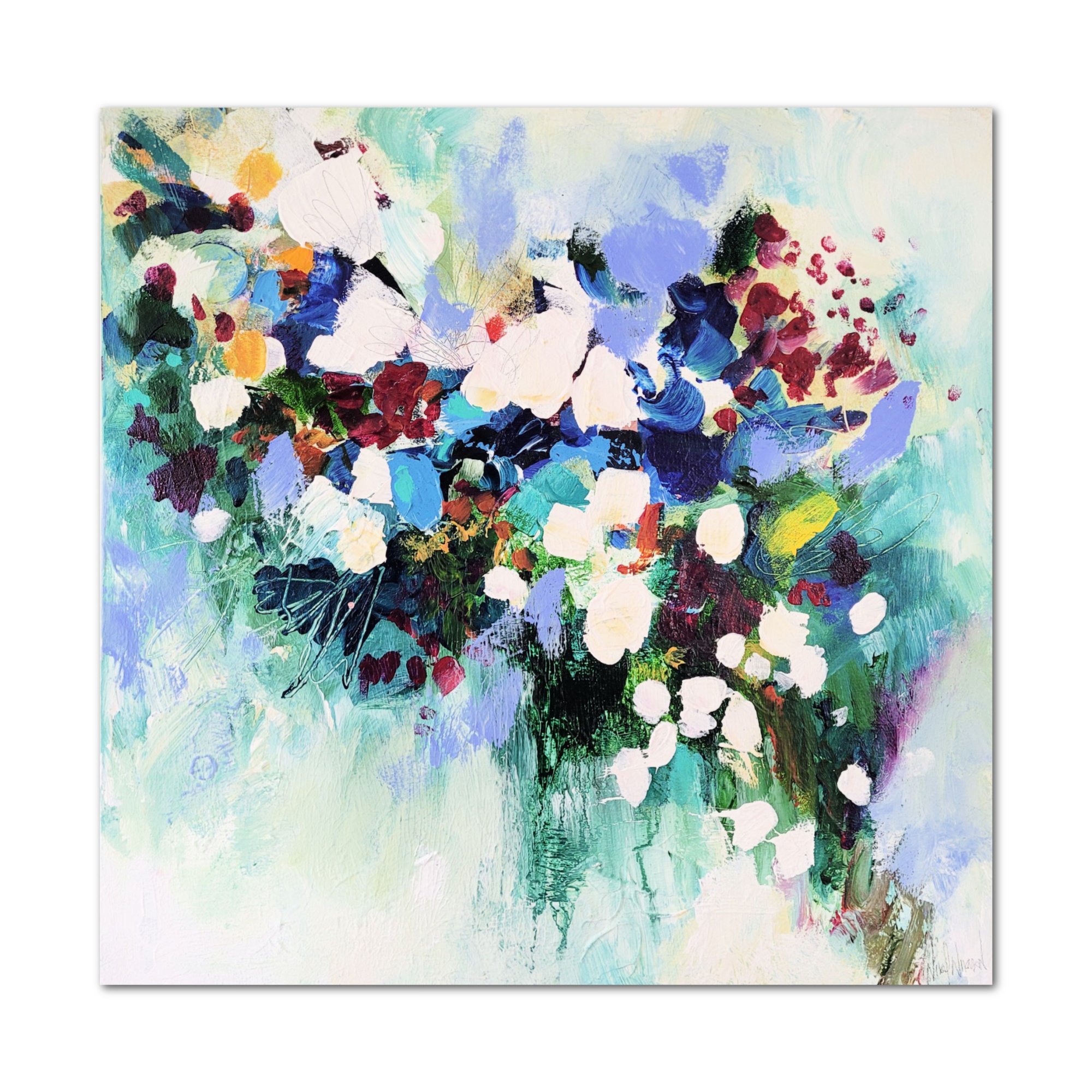 Garden Dance | 24x24 | Acrylic Painting on Canvas