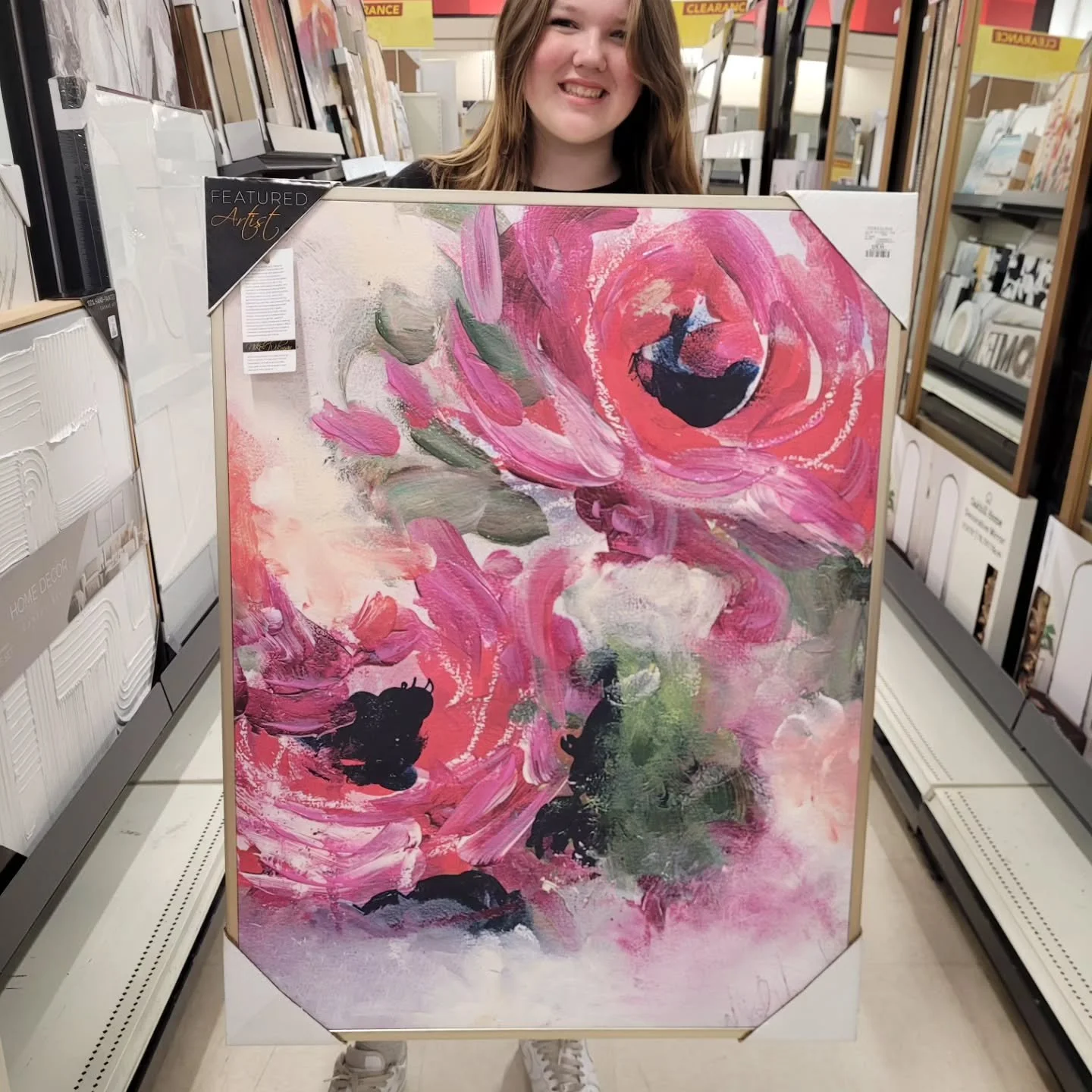 We stopped in at Homesense today and found one of my licensed prints! We were so excited and probably looked a little strange having a photoshoot, but oh well! Finding my art out in the world never gets old 🥰

#homesensefinds #nikolwikman #licenceda