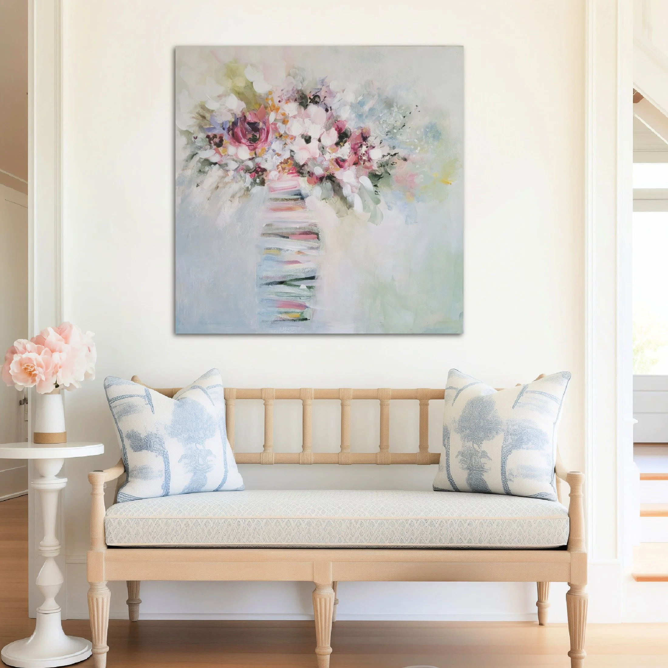 Something Lovely flower painting on canvas by Nikol Wikman.jpg