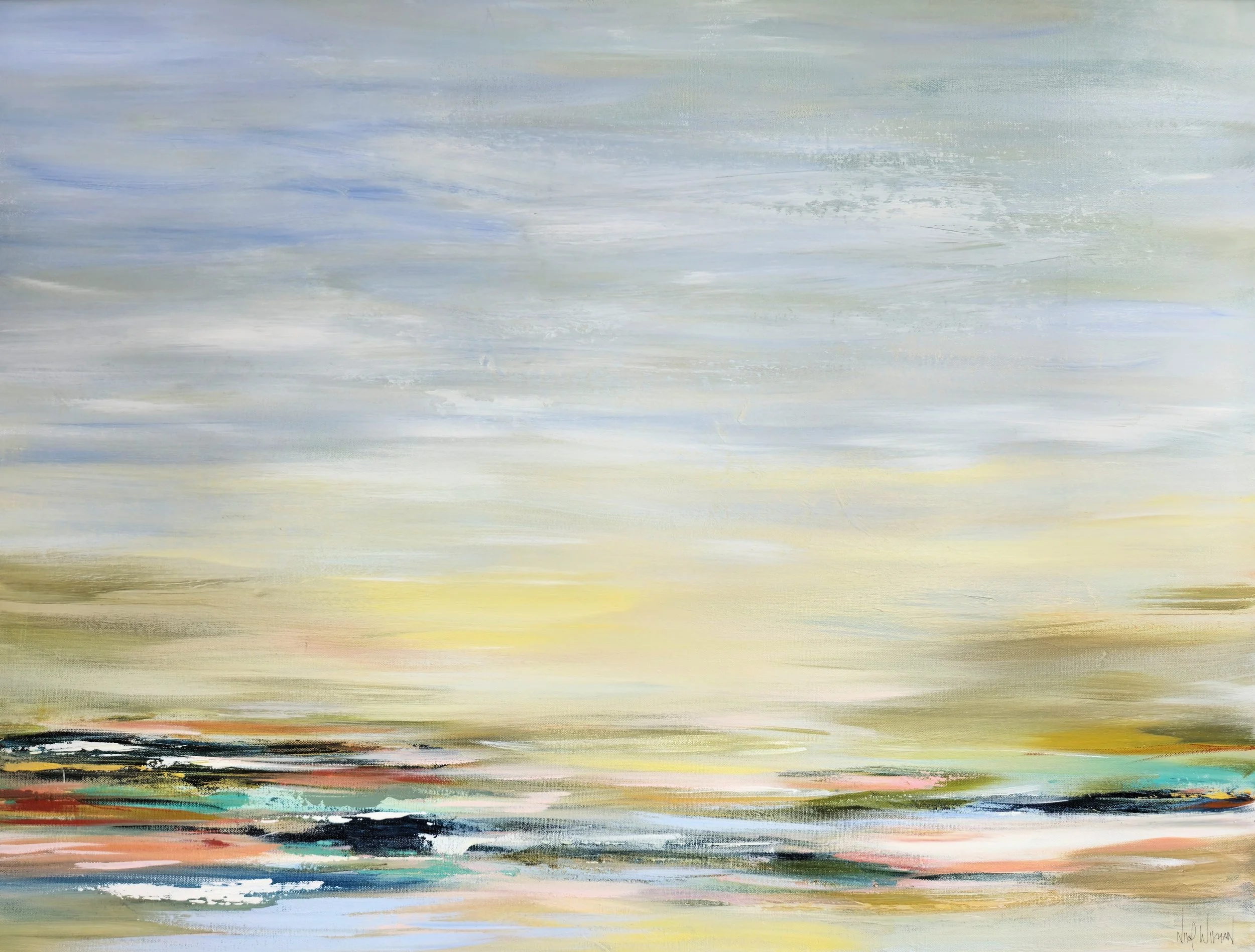 Where the Light Lives - Nikol Wikman - Coastal Landscape painting on canvas 30x40.jpg