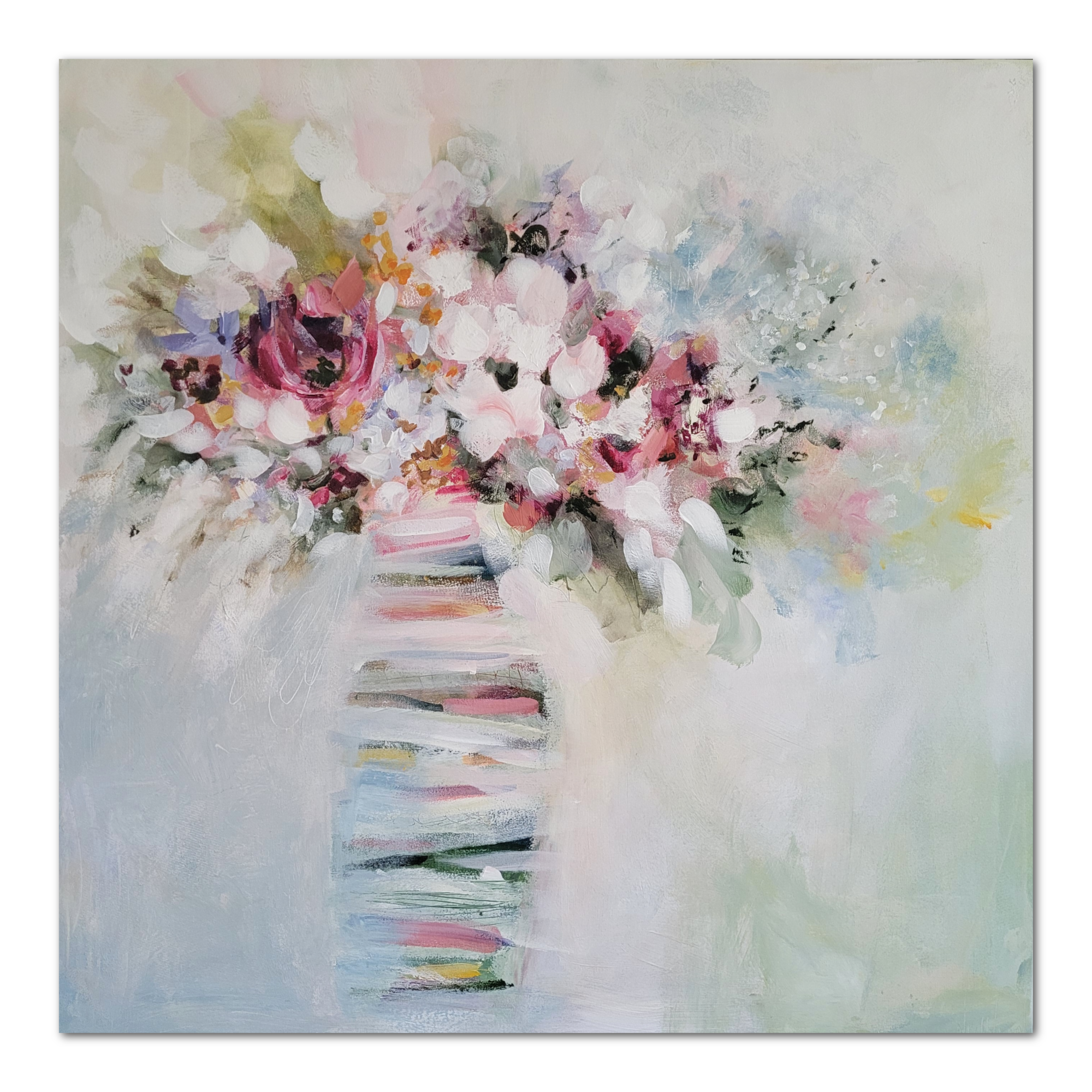 Something Lovely 36x36 inch flower painting by Nikol Wikman.png