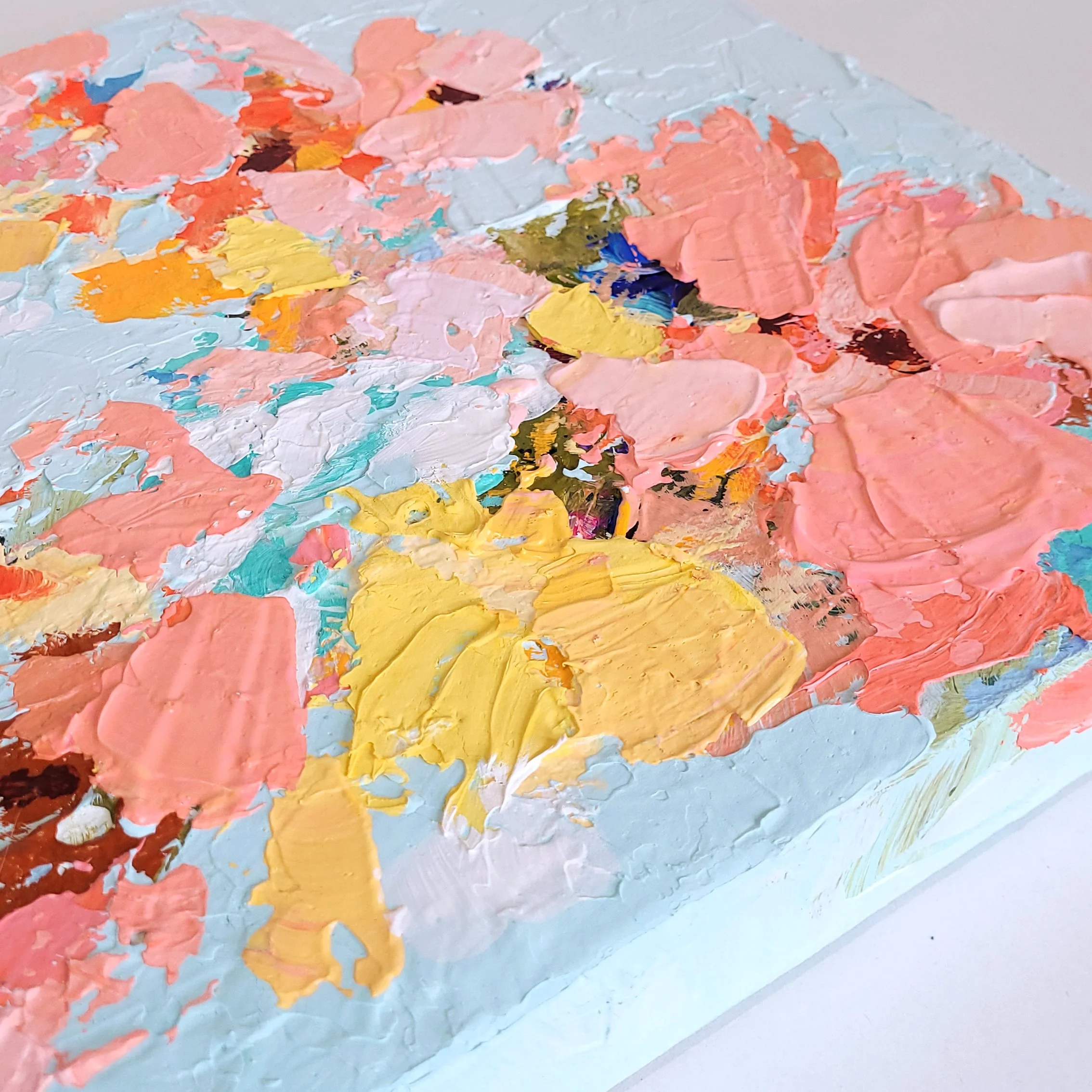 Brighter Days details abstract flower painting Nikol Wikman.jpg