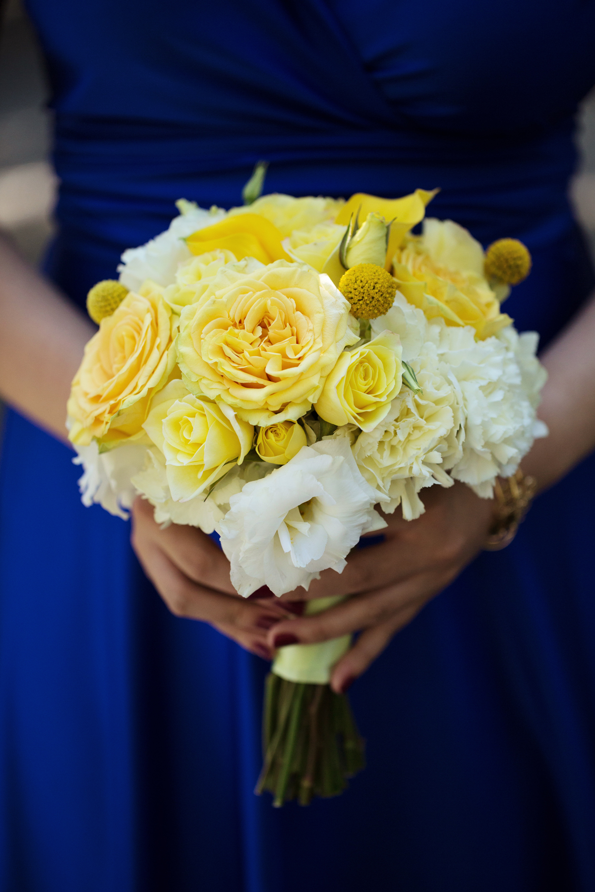 Yellow and White Bridal Bouquet