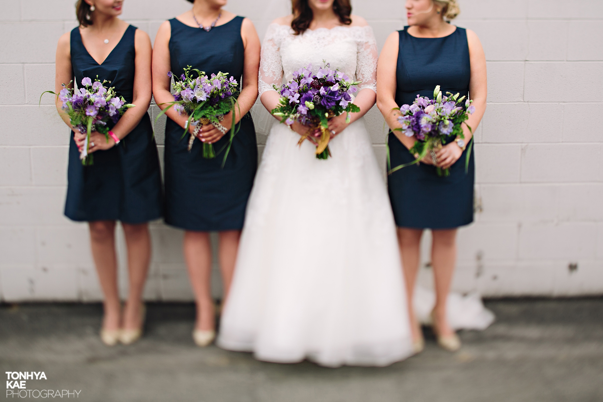 Lavender and Purple Bridesmaids Bouquets